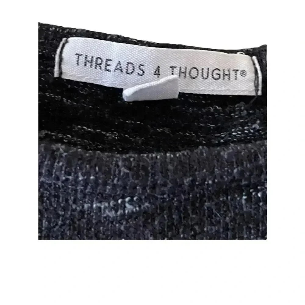 Threads 4 Thought Organic Cotton Long Sleeves Women’s Cut Out Top Sz Small #1420